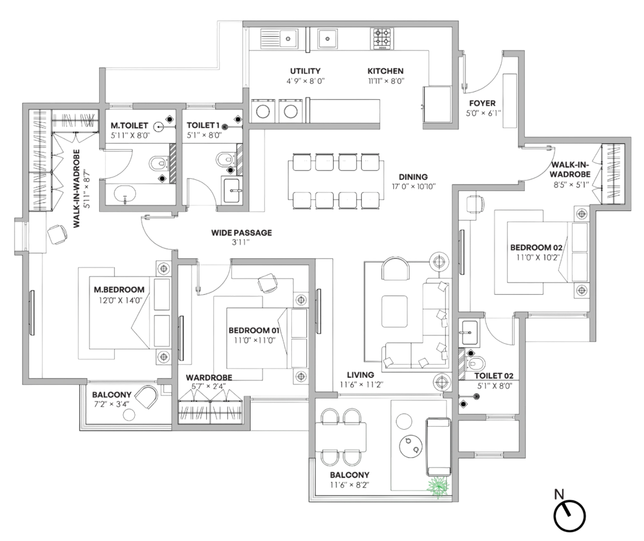 Assetz Muse and Maison unit plan